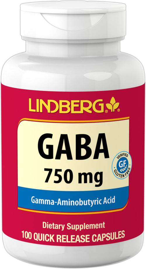 가바 (감마아미노뷰티르산) 750 mg 100 빠르게 방출되는 캡슐     