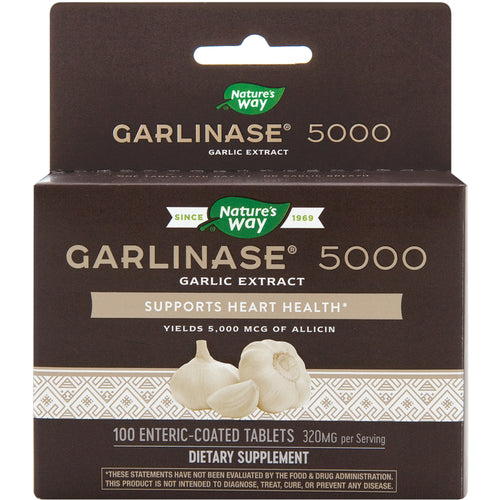 Garlinase 5000 Garlic Extract, 100 Enteric Coated Tablets