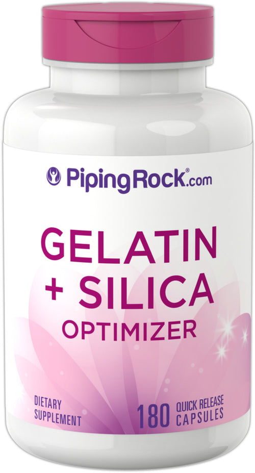Gelatina plus Otimizador de silicone 540 mg 180 Cápsulas de Rápida Absorção     