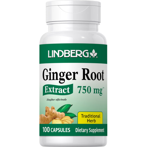 Ginger Root Extract, 750 mg, 100 Capsules