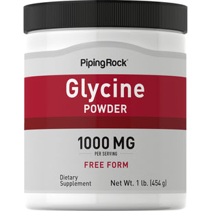Glicina en polvo (100 % pura) 1 lb 454 g Botella/Frasco    