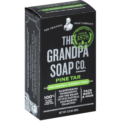 สบู่ Grandpa's Pine Tar Bar Soap 3.25 ออนซ์ 92 g บาร์    