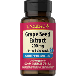 Extracto de pepita de uva  200 mg 120 Cápsulas de liberación rápida     