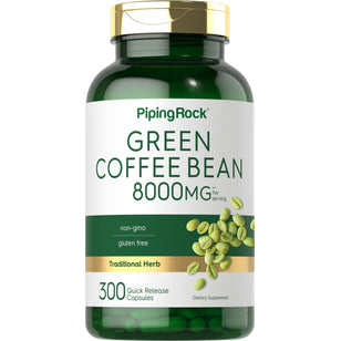 Green Coffee Bean, 8000 mg (per serving), 300 Quick Release Capsules