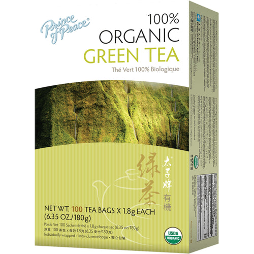 Thé Vert (Biologique) 100 Sachets de thé       