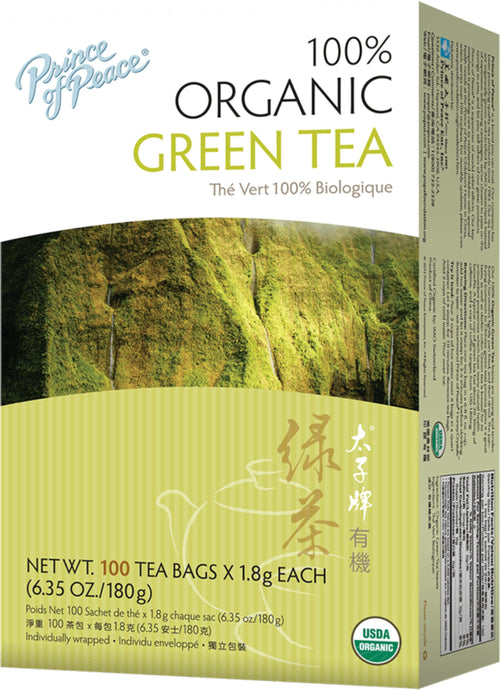 Grøn te (Økologisk) 100 Teposer       