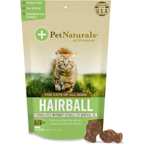 Eliminação das bolas de pelos para gatos (pastilhas com aroma de galinha) 30 Pastilhas mastigáveis       