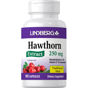Hawthorn Standardized Extract, 250 mg, 90 Capsules