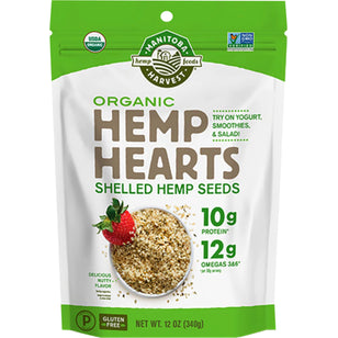 Srdcia z konopných semienok (Organické) 12 oz 340 g Vrecko    