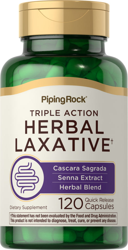 Herbal Laxative, 120 Quick Release Capsules Bottle
