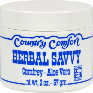 Herbal Savvy-krem med kullsukker og Aloe Vera 2 ounce 57 g Krukke    