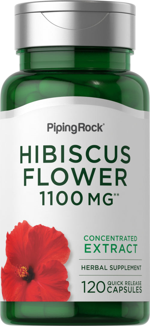 Kwiat hibiskusa  1100 mg 120 Kapsułki o szybkim uwalnianiu     