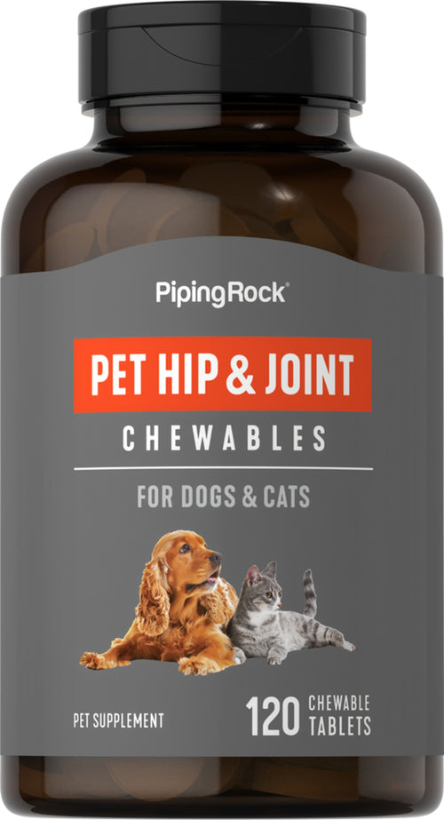 Hip & Joint for Dogs & Cats, 120 Chewable Tablets Bottle