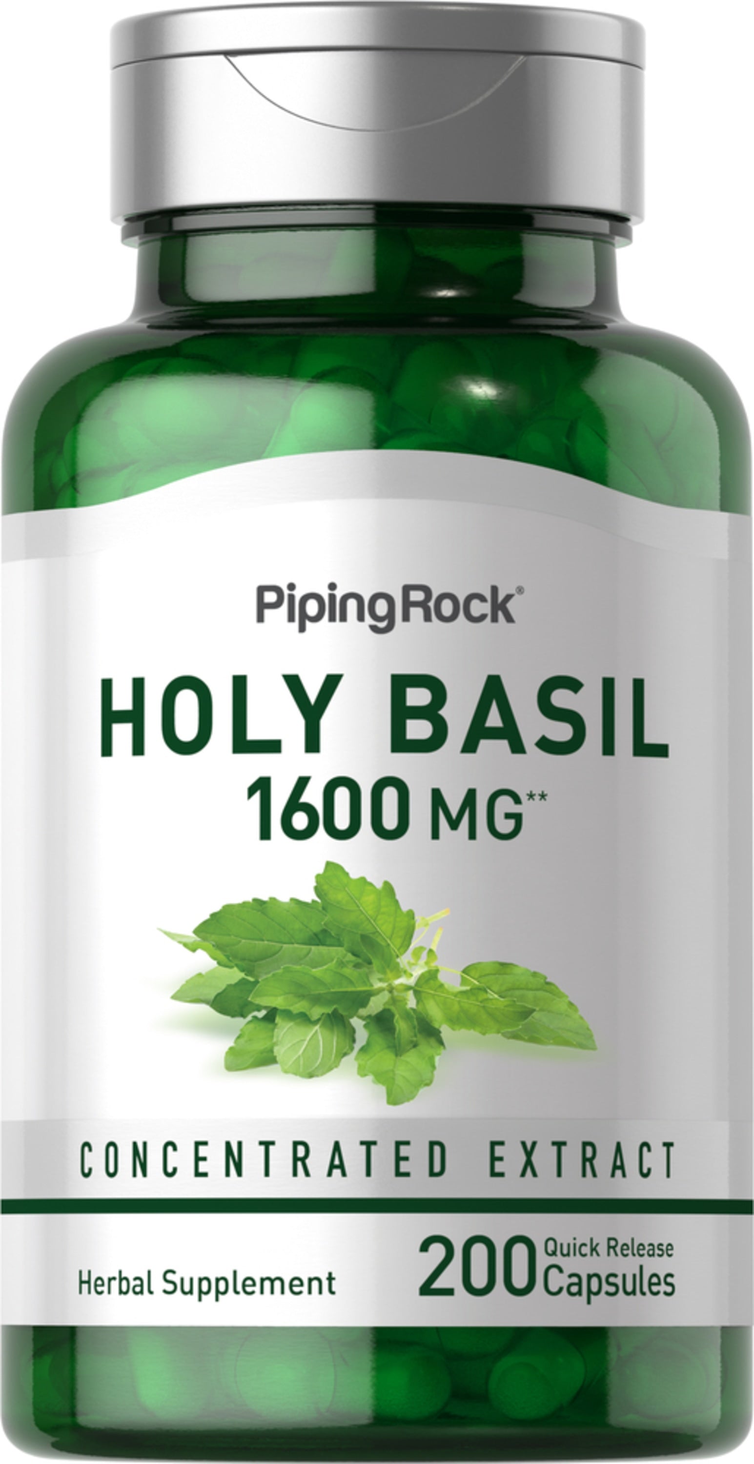 Poudre de basilic sacr Tulsi 1600 mg 200 G lules lib ration rapide