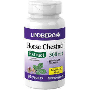 Standardisert ekstrakt av hestekastanje 300 mg 90 Kapsler     