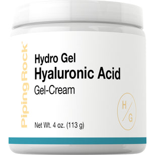 Gel-crème à l'acide hyaluronique 4 once 113 g Bocal    