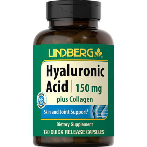 Ácido hialurónico con colágeno 150 mg 120 Cápsulas de liberación rápida     
