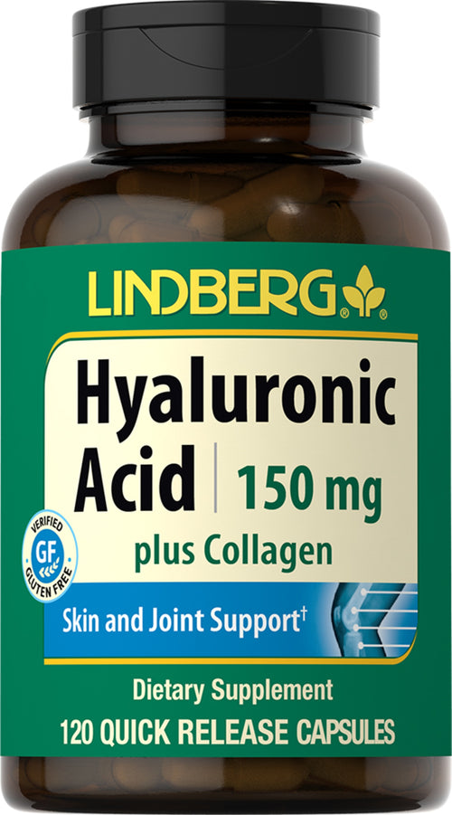 Ácido hialurônico + Colágeno 150 mg 120 Cápsulas de Rápida Absorção     