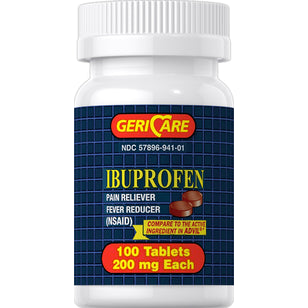 Ibuprofen 200 mg Compară cu Advil 100 Tabletlər     