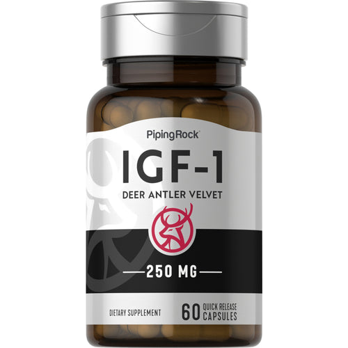 IGF-1 hertengeweifluweel 60 Snel afgevende capsules       