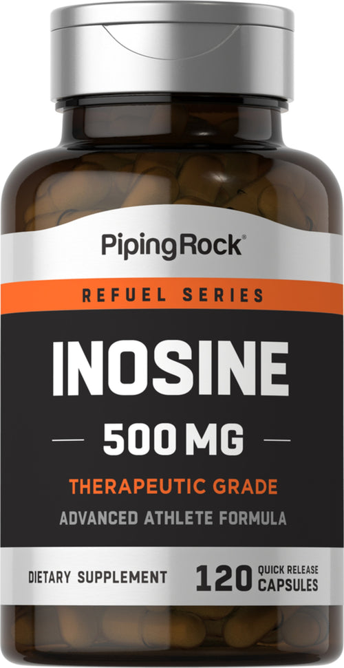Inosine, 500 mg, 120 Quick Release Capsules-Bottle