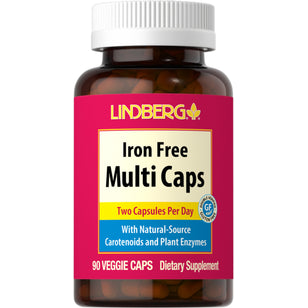 Iron Free Multi Caps, 90 Vegetarian Capsules
