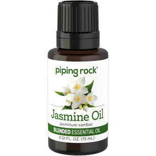 Jasmine Absolute Essential Oil Blend (GC/MS Tested), 1/2 fl oz (15 mL) Dropper Bottle