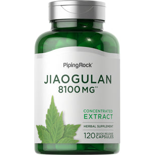 Jiaogulan, 8100 mg, 120 Quick Release Capsules Bottle