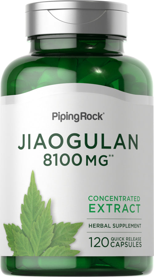 Jiaogulan, 8100 mg, 120 Quick Release Capsules Bottle