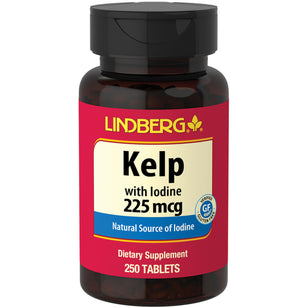 Kelp con yodo 225 mcg 250 Tabletas     