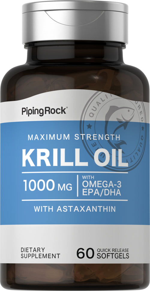 Krill-olie  1000 mg 60 Softgel for hurtig frigivelse     