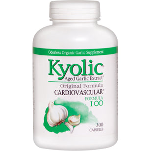 Alho envelhecido Kyolic (fórmula 100 cardiovascular) 300 Cápsulas       
