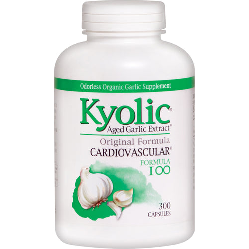 Kyolic ældet hvidløg (kardiovaskulær formel 100) 300 Kapsler       