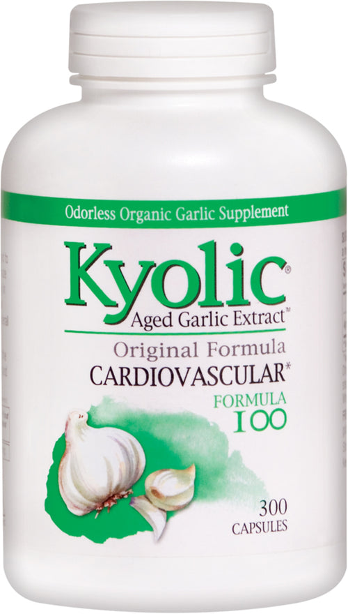 Kyolic 熟成にんにく (心血管のための成分 100) 300 カプセル       