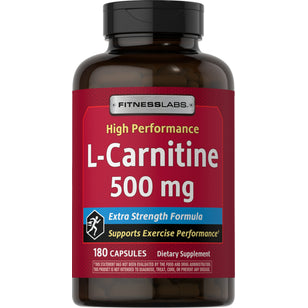 L-carnitina  500 mg 180 Cápsulas     