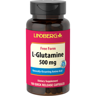 L-glutamin 500 mg 100 Hurtigvirkende kapsler     