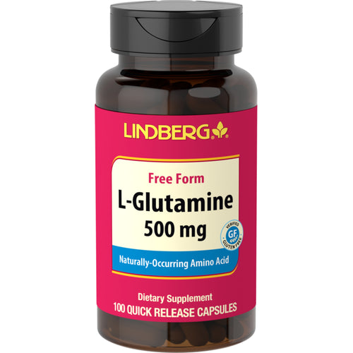 L-Glutamine, 500 mg, 100 Quick Release Capsules