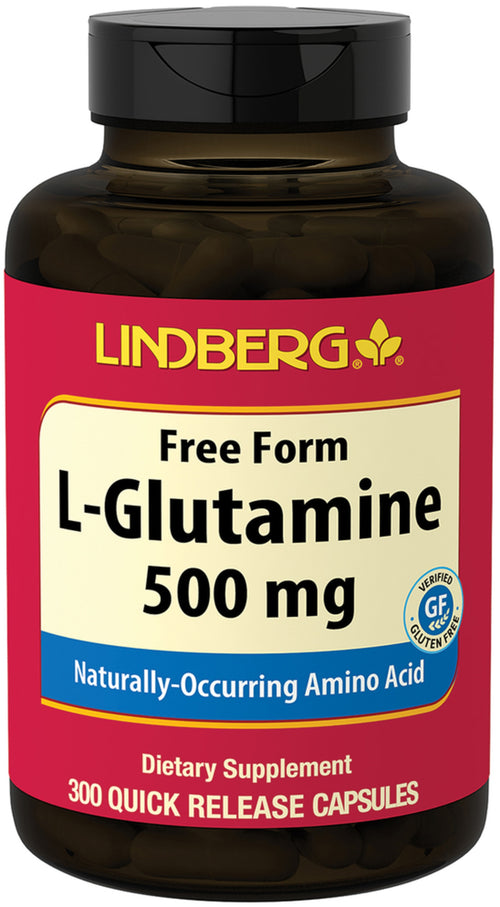 L-glutamina 500 mg 300 Kapsułki o szybkim uwalnianiu     