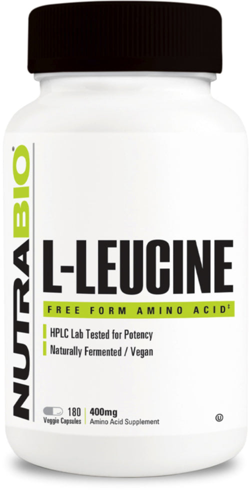 L-Leucine, 400 mg, 180 Veggie Capsules