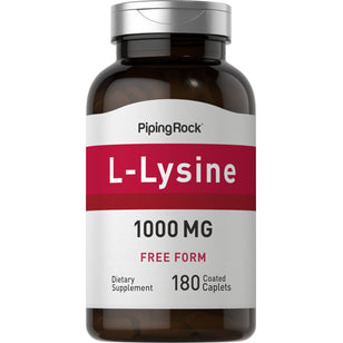L-lysine (vrije vorm) 1000 mg 180 Gecoate capletten     