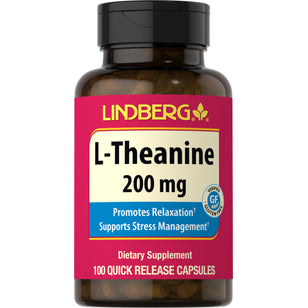 L-Theanine, 200 mg, 100 Quick Release Capsules
