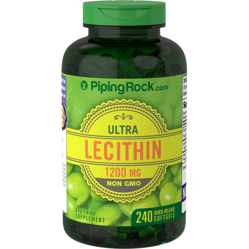Lecitina- SIN OMG 1200 mg 240 Cápsulas blandas de liberación rápida     