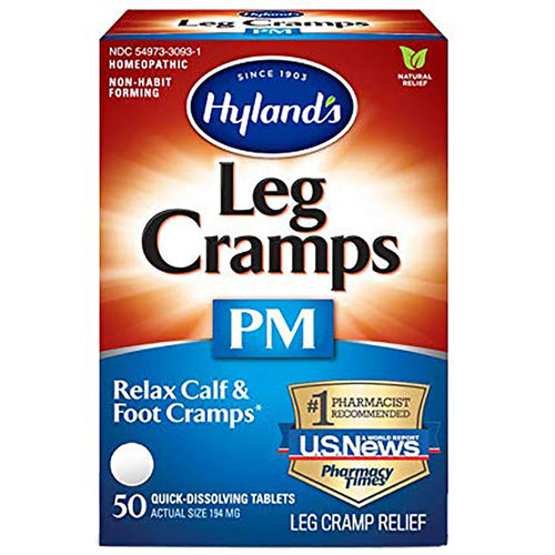 Leg Cramp PM Homeopathic Formula to Relax Calf & Foot Cramps, 50 Tablets
