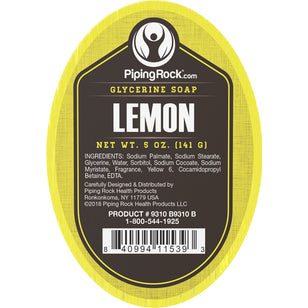 Lemon Glycerine Soap, 5 oz (141 g) Bar