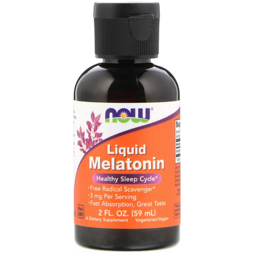Flytende melatonin 3 mg 2 ounce 59 mL Pipetteflaske    