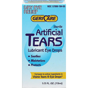 Lubrificante ocular - Gotas de lágrima artificial 0.5 fl oz 15 ml Frasco    