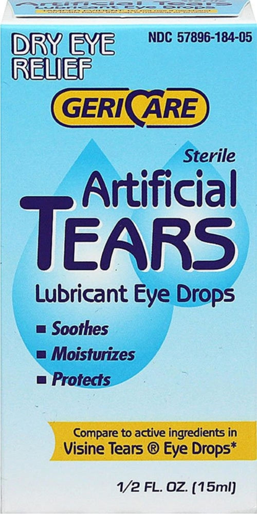 Sztuczne łzy, nawilżające krople do oczu 0.5 Uncje sześcienne 15 ml Butelka    