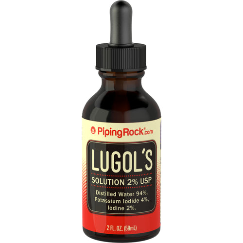 Solución de yodo de lugol (2 %) 2 fl oz 59 mL Frasco con dosificador    