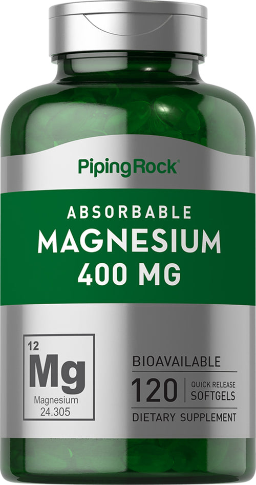 Magnesio 400 mg 120 Cápsulas blandas de liberación rápida     