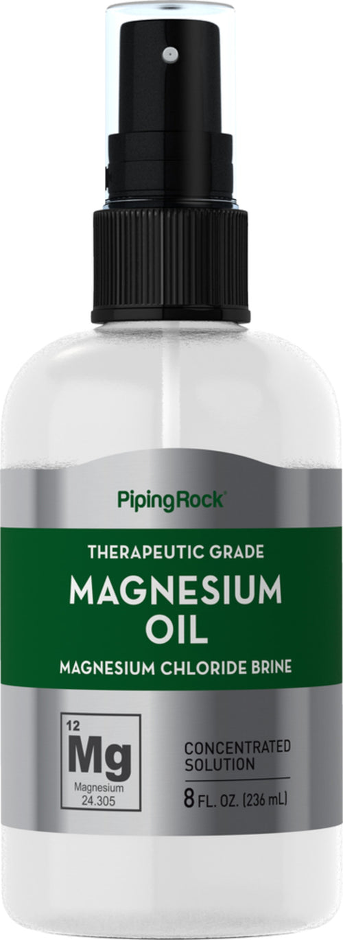 Aceite de magnesio puro 8 fl oz 236 mL Frasco con aerosol    